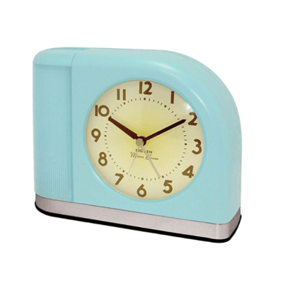 1950 Big Ben Moonbeam Aqua Blue Alarm Clock