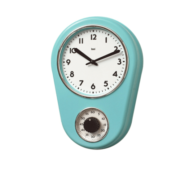 8.5" Kitchen Timer Retro Modern Wall Clock - Image 2