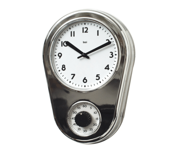 8.5" Kitchen Timer Retro Modern Wall Clock - Image 3