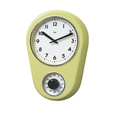 8.5" Kitchen Timer Retro Modern Wall Clock