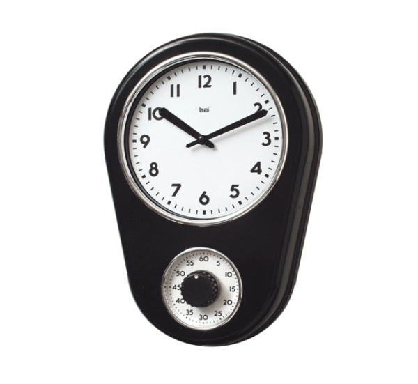 8.5" Kitchen Timer Retro Modern Wall Clock - Image 4