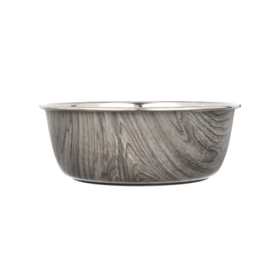 Grey Oak Dog Bowl