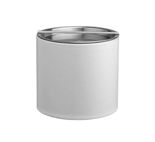 2 Qt Plus White Ice Bucket with Handlebar Lid