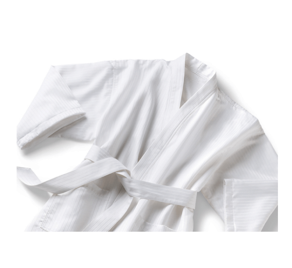 Satin Stripe Bathrobe - Image 2