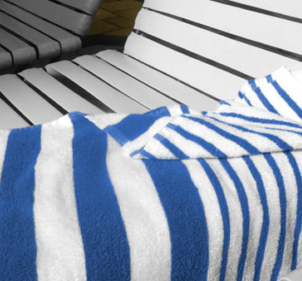 Oxford Tropical Stripe Pool Towel