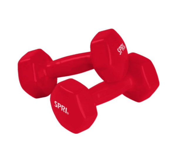 SPRI Vinyl Dumbbells Set of 2 - Image 2