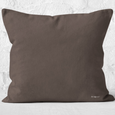 Brown Grey Throw Pillow