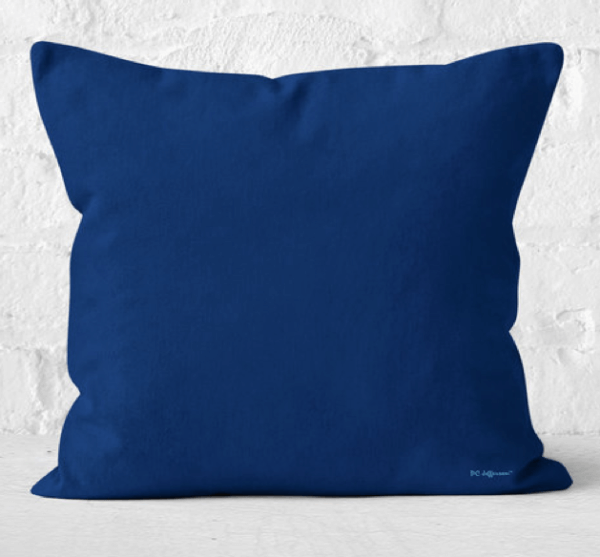 Dark Blue Throw Pillow