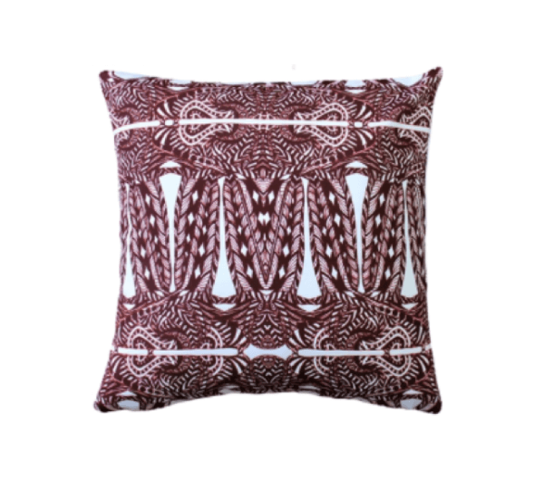 Partridge Stamp Throw Pillow