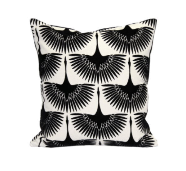 Winter Flock Throw Pillow
