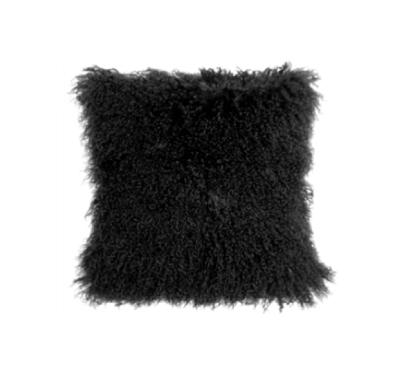 Mongolian Sheepskin Throw Pillow - Image 2