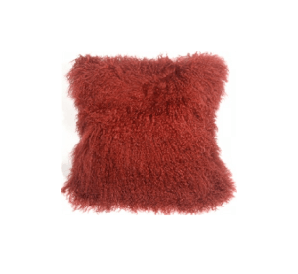 Mongolian Sheepskin Throw Pillow - Image 5
