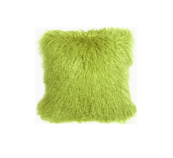 Mongolian Sheepskin Throw Pillow - Image 6