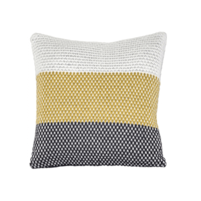 Tri-Stripe Knit Pillow