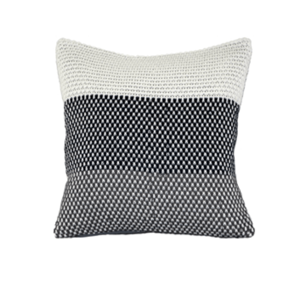 Tri-Stripe Knit Pillow - Image 2