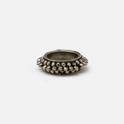 Indra Antiqued Silver Napkin Rings