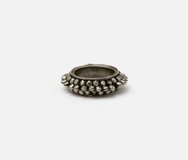 Indra Antiqued Silver Napkin Rings