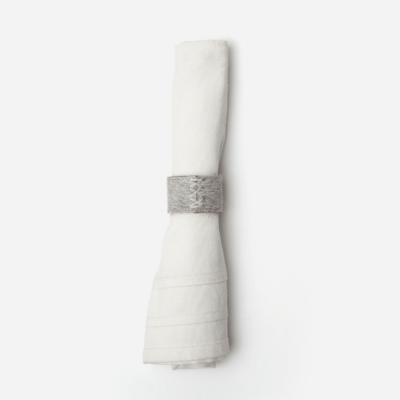 Morgan Gray Napkin Ring Set of 4