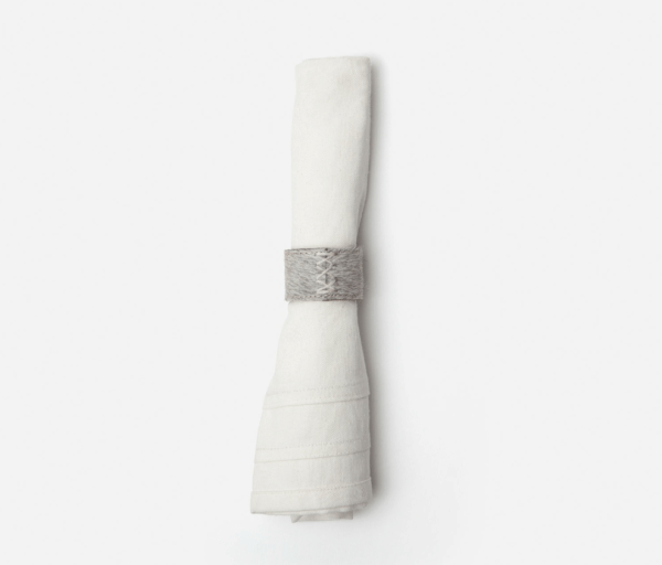 Morgan Gray Napkin Ring Set of 4