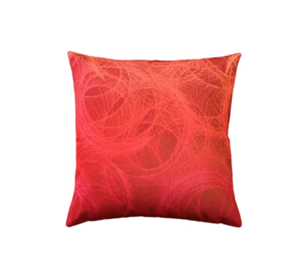 Feather Swirl Throw Pillow 20 x 20