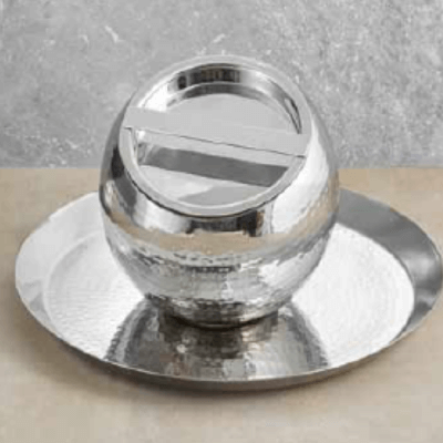 Saturn Shiny Hammered Bar Set