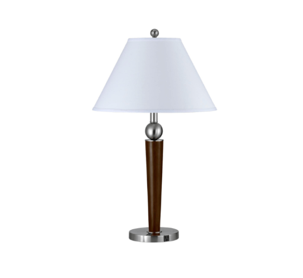 Steel/Espresso Desk Lamp