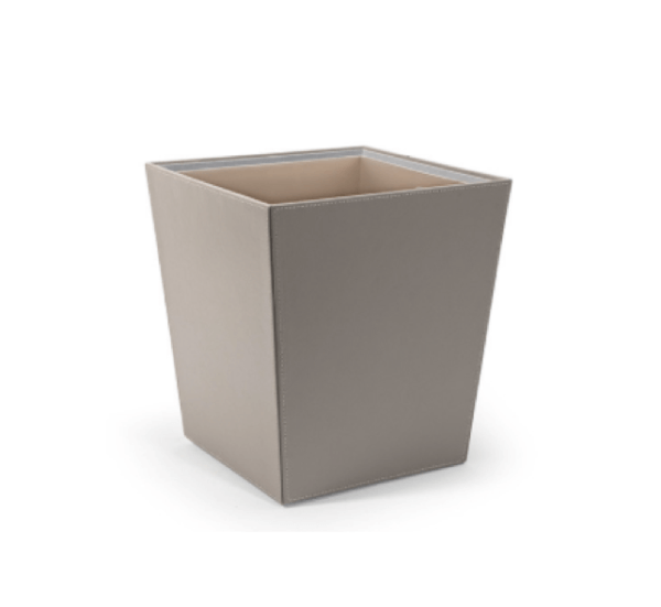London Flare 14 Qt Wastebasket in Stone