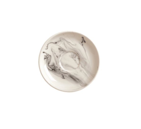 Smoke 6" Coupe Tea Saucer