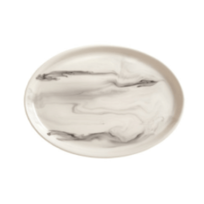 Smoke 13" x 9.5" Oval Platter