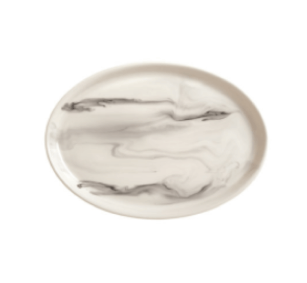 Smoke 13" x 9.5" Oval Platter
