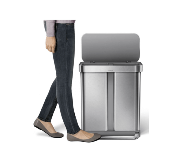 58L Rectangular Recycler Step Can - Image 4