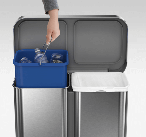 58L Rectangular Recycler Step Can - Image 2