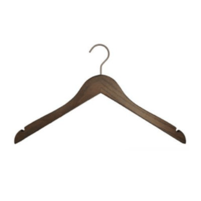 Dark Wood Shirt/Dress Hanger 17"