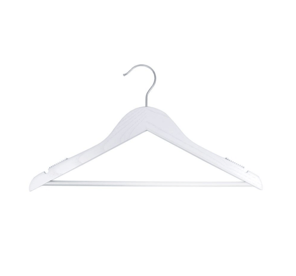 Suit Hanger Whitewash Low Gloss 17"