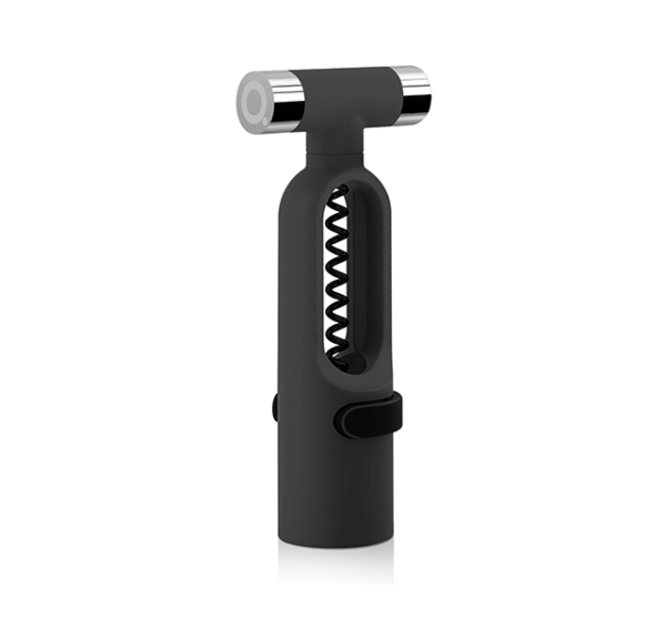 Unwined corkscrew in black