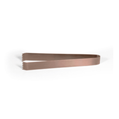 Rose Gold Brushed SS Tongs 7"