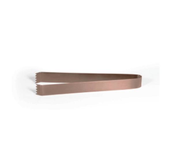 Rose Gold Brushed SS Tongs 7"