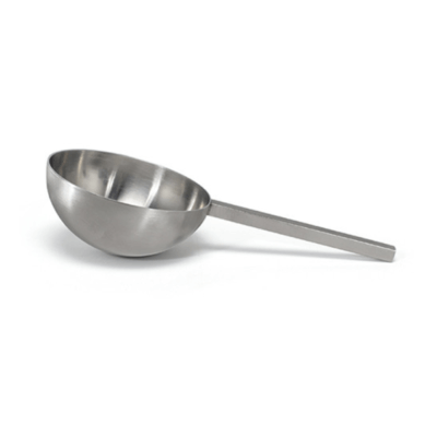 Brushed SS Ice Scoop Silver