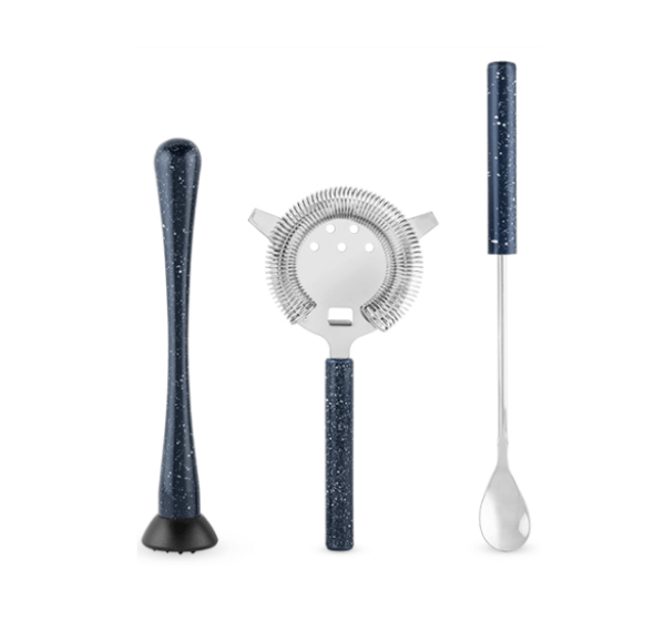Blue Enamel Barware Set by Foster and Rye