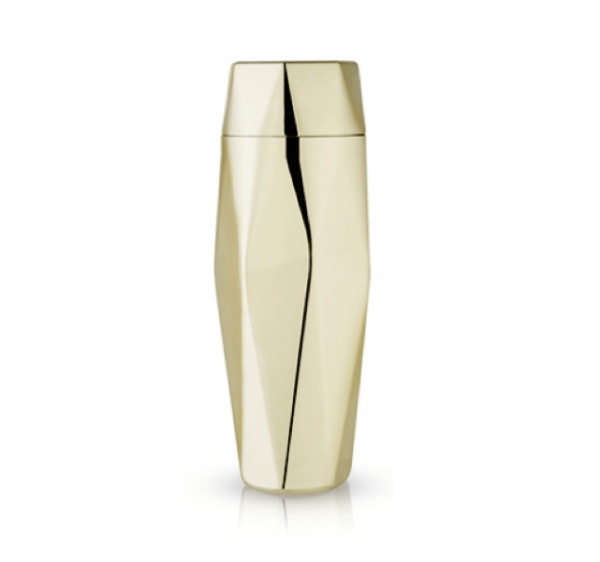 Belmont: Apex Faceted Gold Cocktail Shaker