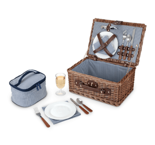 Seaside Newport Wicker Picnic Basket by Twine