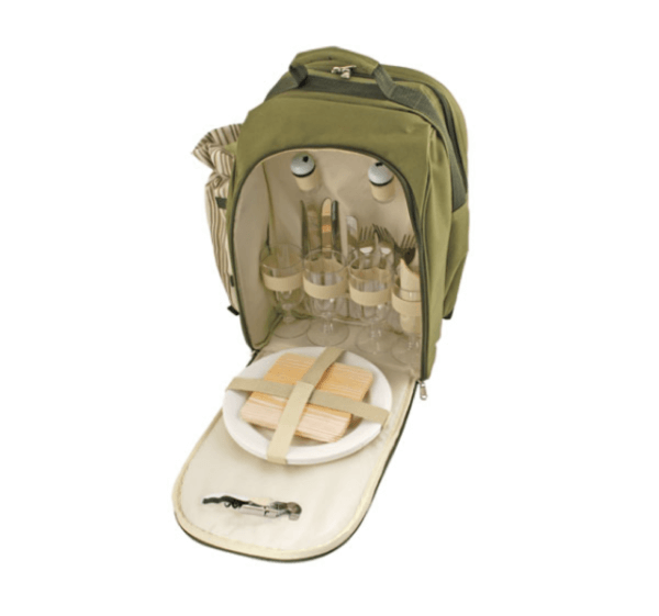Expedition 4 Person Picnic Backpack in Green by True - Image 2