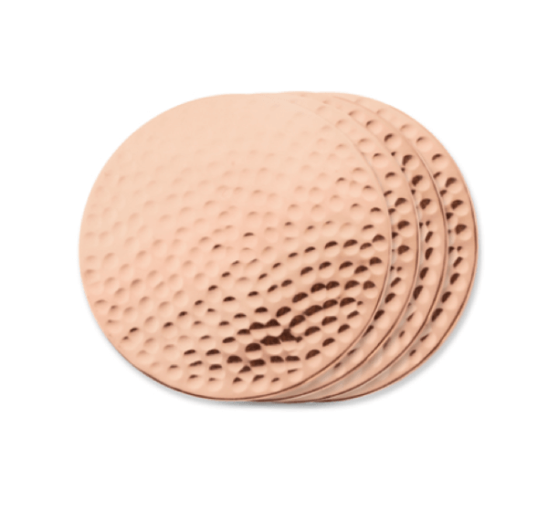 Old Kentucky Home™ Hammered Copper Coasters