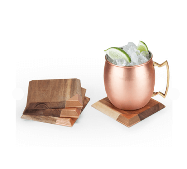 Old Kentucky Home™ Metallic Dipped Coaster Set by Twine - Image 2