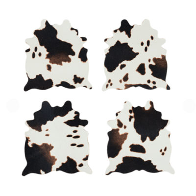 Cowhide Coaster Set by Foster & Rye