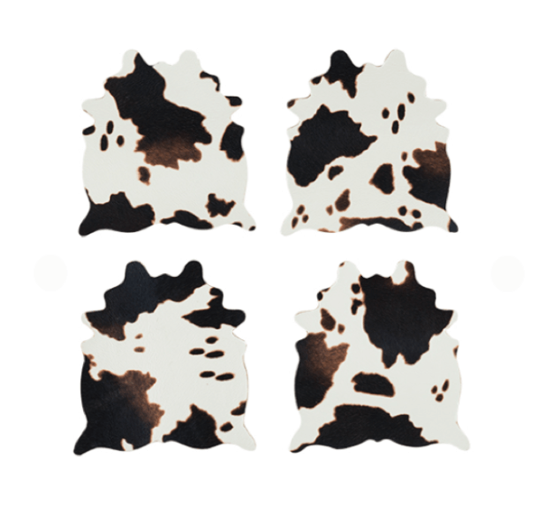 Cowhide Coaster Set by Foster & Rye