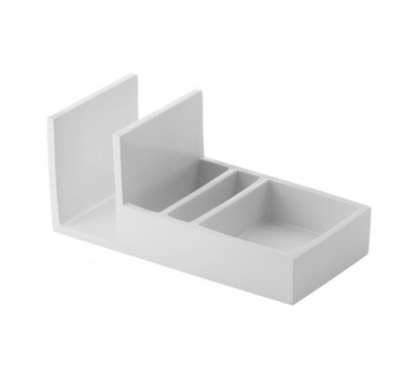 Spa Condiment Caddy White