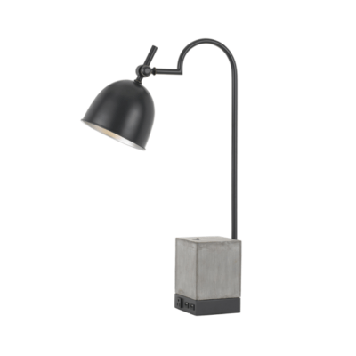 Beaumont Metal Desk Lamp With Cement Base