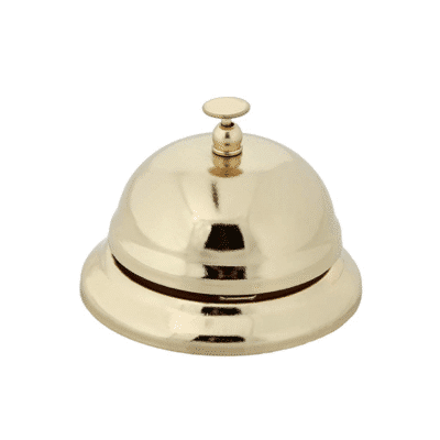 Home-X Hotel Service Call Bell Gold Finish