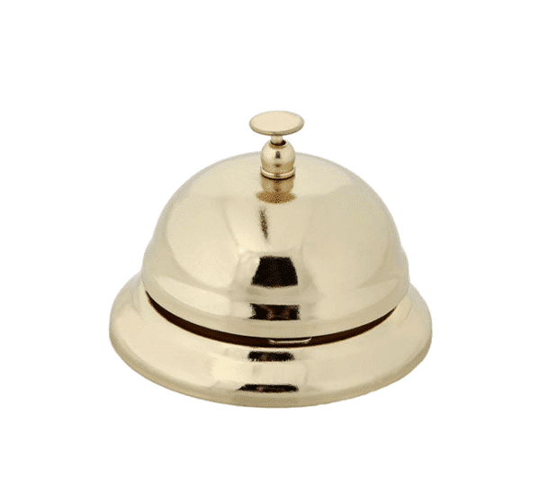 Home-X Hotel Service Call Bell Gold Finish